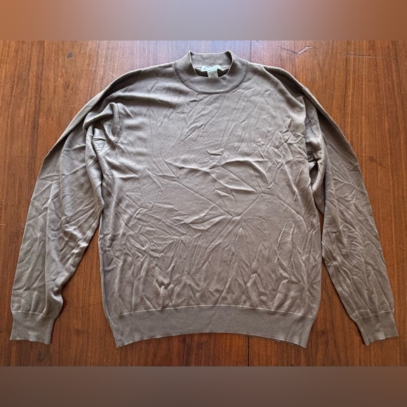 Anthology Men's Brownish/Gold Turtleneck Sweater. 100% Silk. Size XL. - Picture 1 of 3